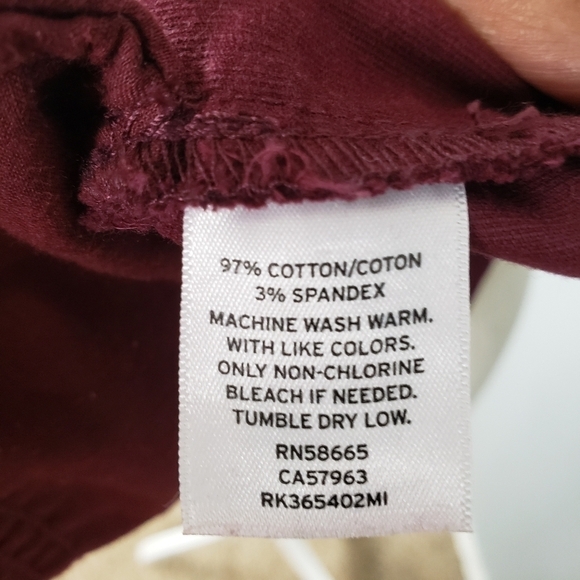 ABOUND Maroon Velveteen Overall Mini Dress Sz L - Picture 10 of 12